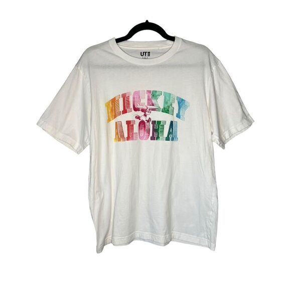 Uniqlo X Disney Mickey Mouse Aloha T-Shirt - Men’s L - Picture 1 of 5